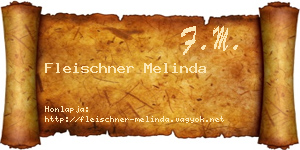 Fleischner Melinda névjegykártya